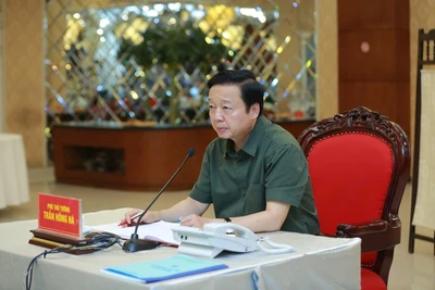 Phó Thủ tướng Trần Hồng Hà: Khẩn trương đánh giá thiệt hại, khắc phục hậu quả sau bão. (Ảnh: VGP/Minh Khôi)