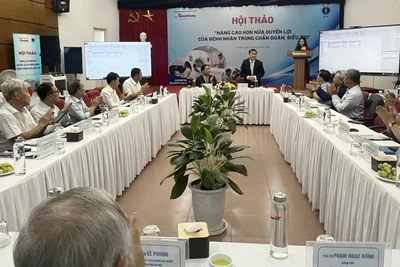 Quang cảnh Hội thảo "Nâng cao quyền lợi của bệnh nhân trong chẩn đoán, điều trị”.