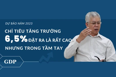 Chỉ tiêu tăng trưởng 6,5% năm 2023 đặt ra là rất cao nhưng trong tầm tay
