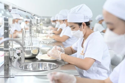 Gia công tổ yến tại nhà máy. Ảnh: Avanest