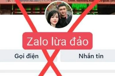 Tên tài khoản ảo được đối tượng sử dụng qua zalo để thực hiện hành vi lừa đảo. (Ảnh: Công an cung cấp)