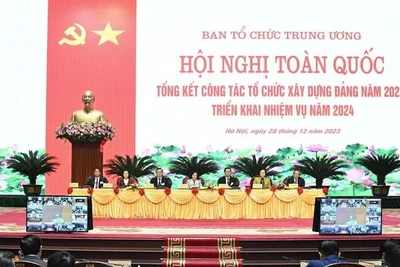 Hội nghị toàn quốc tổng kết công tác Tổ chức xây dựng Đảng năm 2023, triển khai nhiệm vụ năm 2024