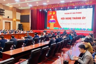 Hội nghị Thành ủy Hải Phòng thông qua các đề án sắp xếp, tinh gọn bộ máy.