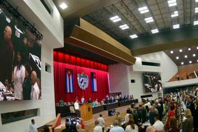 Quốc hội Cuba đã dành một phút mặc niệm tưởng nhớ Tổng Bí thư Đảng Cộng sản Việt Nam Nguyễn Phú Trọng. (Nguồn: Đại sứ quán Cuba tại Việt Nam)