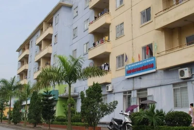 Khu nhà ở công nhân tại xã Kim Chung, huyện Đông Anh, thành phố Hà Nội. (Ảnh: MINH VÂN)