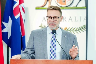 Đại sứ Australia tại Việt Nam, ông Andrew Goledzinowski phát biểu tại sự kiện. (Ảnh: Đại sứ quán Australia tại Việt Nam).