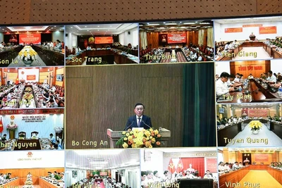 Hội nghị được tổ chức theo hình thức trực tuyến từ Hội trường Bộ Công an đến Ủy ban nhân dân cấp tỉnh, cấp huyện, cấp xã tại 63 tỉnh, thành phố trực thuộc Trung ương.