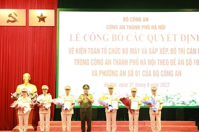 Kiện toàn tổ chức bộ máy Công an thành phố Hà Nội