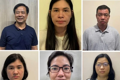 Các đối tượng bị khởi tố.