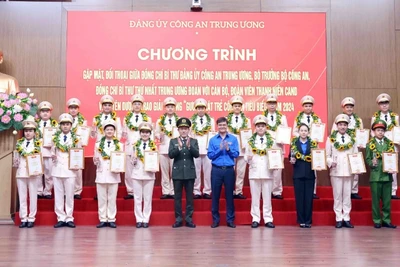 Tuyên dương 20 gương mặt trẻ Công an tiêu biểu năm 2024.