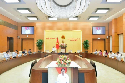 Ủy ban Thường vụ Quốc hội cho ý kiến về dự án Nghị quyết của Quốc hội về việc áp dụng thuế thu nhập doanh nghiệp bổ sung theo quy định chống xói mòn cơ sở thuế toàn cầu.