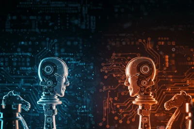 Những đột phá trong cách vận hành của DeepSeek đang thách thức vị thế nổi trội về AI của Mỹ. Ảnh minh họa do Gemini AI tạo ra.