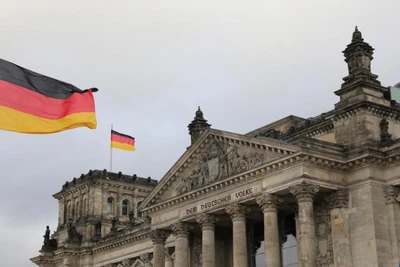 Tòa nhà Quốc hội Liên bang Đức Bundestag ở Berlin.(Ảnh: Tân Hoa xã)