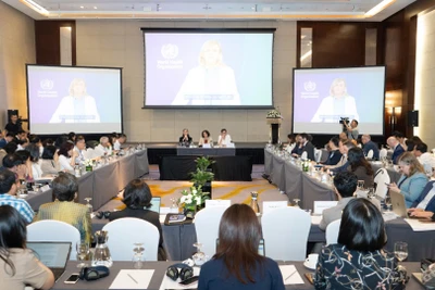 Quang cảnh ngày làm việc thứ 2 của Hội thảo Kiểm soát và cải thiện chất lượng môi trường không khí tại Việt Nam. 