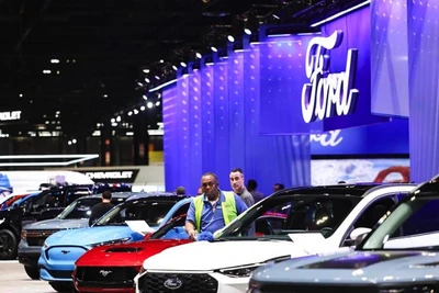 Triển lãm ô-tô Chicago 2024 tại trung tâm McCormick Place ở Chicago, Mỹ. (Ảnh: Tân Hoa xã) 