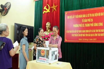 Cử tri Thái Nguyên đồng thuận với phương án sắp xếp cấp xã, cấp tỉnh với tỷ lệ rất cao.