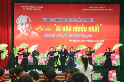Hội thi “Ai nhớ nhiều nhất” là nơi các em học sinh thể hiện sự hiểu biết về kiến thức lịch sử và tư tưởng đạo đức Hồ Chí Minh.