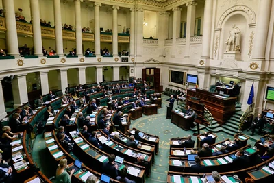 Một phiên họp quốc hội liên bang tại thủ đô Brussels, Bỉ. (Ảnh: EPA)