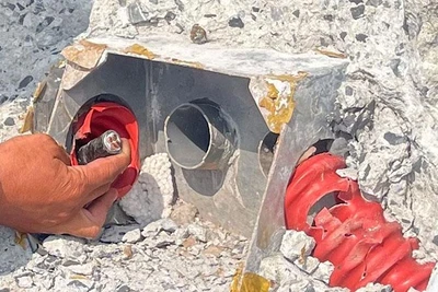 Nhiều điểm trên tuyến cao tốc Vân Đồn-Móng Cái bị các đối tượng cắt để lấy cáp.