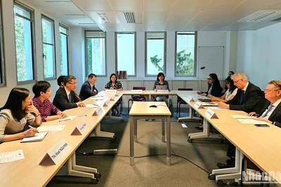 Thứ trưởng Võ Thành Hưng đánh giá cao quan hệ hợp tác hiệu quả giữa Việt Nam và OECD trong nhiều năm qua. (Ảnh: MINH DUY)