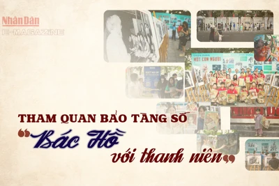 Tham quan Bảo tàng số “Bác Hồ với thanh niên”