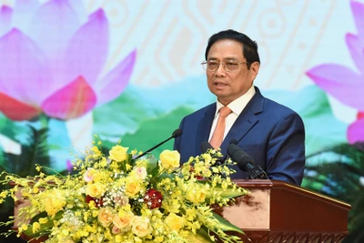 Thủ tướng Phạm Minh Chính phát biểu tại buổi lễ.