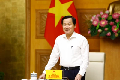 Phó Thủ tướng Lê Minh Khái chủ trì cuộc họp.
