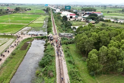 Hiện trường vụ va chạm.