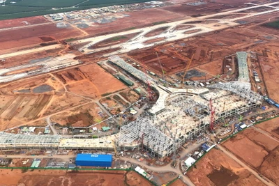 Toàn cảnh nhà ga hành khách sân bay Long Thành.