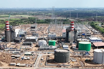 Dự án trọng điểm quốc gia nhà máy nhiệt điện Nhơn Trạch 3, 4 đã thi công hơn 85%.