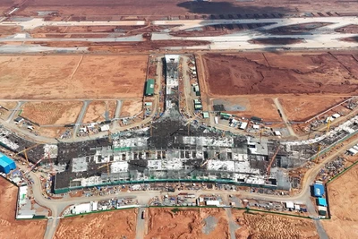 Nhà ga hành khách sân bay Long Thành đang được đẩy nhanh tiến độ.