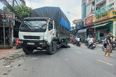 Hiện trường vụ tai nạn.