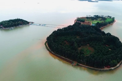 Nhiều công trình đã được xây dựng trên đảo Ó và đảo Đồng Trường để kinh doanh dịch vụ du lịch. Đây là 2 hòn đảo nằm tách biệt, được ví như “viên ngọc sáng giữa lòng hồ Trị An”.