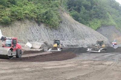 Các nhà thầu đẩy nhanh tiến độ thi công dự án cao tốc Tuyên Quang-Hà Giang giai đoạn 1, đoạn qua tỉnh Hà Giang.