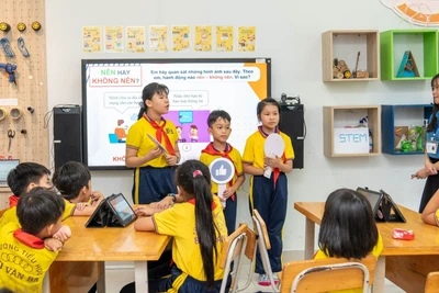 Giáo dục kỹ năng công dân số cho học sinh tiểu học là yêu cầu đặc biệt quan trọng. 