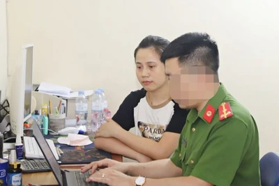 Bị can Trần Thị Hoa tại cơ quan điều tra.