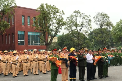 Công an tỉnh Hưng Yên ra quân thực hiện đợt cao điểm trấn áp các loại tội phạm.