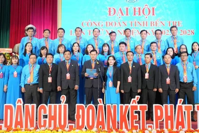 Đại hội đã bầu 34 đồng chí vào Ban Chấp hành Liên đoàn Lao động tỉnh Bến Tre, nhiệm kỳ 2023-2028.