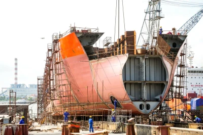 Công ty đóng tàu Phà Rừng đang hối hả với các đơn hàng dài hơi trong 5-10 năm tới.