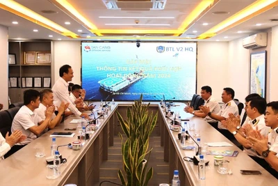 Buổi làm việc giữa Vùng 2 Hải quân và Công ty cổ phần dịch vụ biển Tân Cảng, Tổng Công ty Tân cảng Sài Gòn.