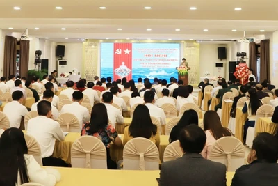  Quang cảnh hội nghị tổng kết công tác phối hợp tuyên truyền biển đảo.