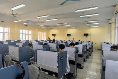 Thí sinh dự thi Đánh giá năng lực của Đại học Quốc gia Hà Nội (VNU) năm 2024.