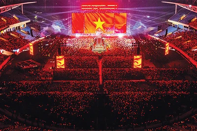 Quang cảnh một đêm concert tại Hà Nội thu hút hàng chục nghìn khán giả tới thưởng thức. Ảnh: BTC 