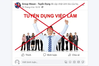 Các đối tượng lừa đảo mạo danh tập đoàn, doanh nghiệp tuyển dụng lao động trên mạng. 