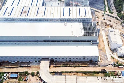 Nhà máy điện rác Sóc Sơn. (Ảnh LÐ) 