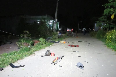 Một vụ tai nạn giao thông trên địa bàn ấp Bình Hòa, xã Bình Thạnh Trung, huyện Lấp Vò, tỉnh Đồng Tháp vào tháng 3/2024 làm 2 người chết.