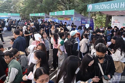 Ngày hội việc làm năm 2025 tại Trường Đại học Đà Lạt thu hút hơn 40 doanh nghiệp và khoảng 1.500 vị trí việc làm.