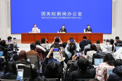 Họp báo công bố các số liệu phát triển kinh tế-xã hội Trung Quốc năm 2024. (Ảnh: scio.gov.cn)