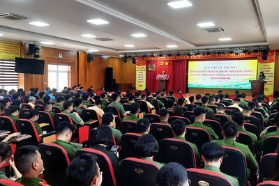 Công an tỉnh Quảng Ninh tổ chức lễ phát động học tập gương dũng cảm hy sinh của liệt sĩ, Thiếu tá Nguyễn Đăng Khải.