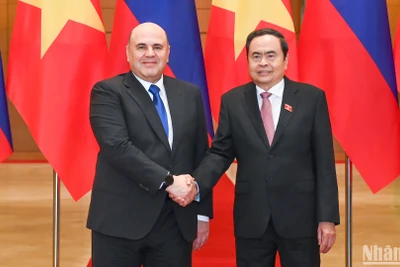 Chủ tịch Quốc hội Trần Thanh Mẫn và Thủ tướng Liên bang Nga Mikhail Vladimirovich Mishustin.